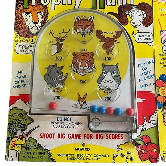 Vintage Pinball Game Trophy Hunt #172 & County Fair #173 Lot Of 2 1960's USA The - Picture 4 of 5